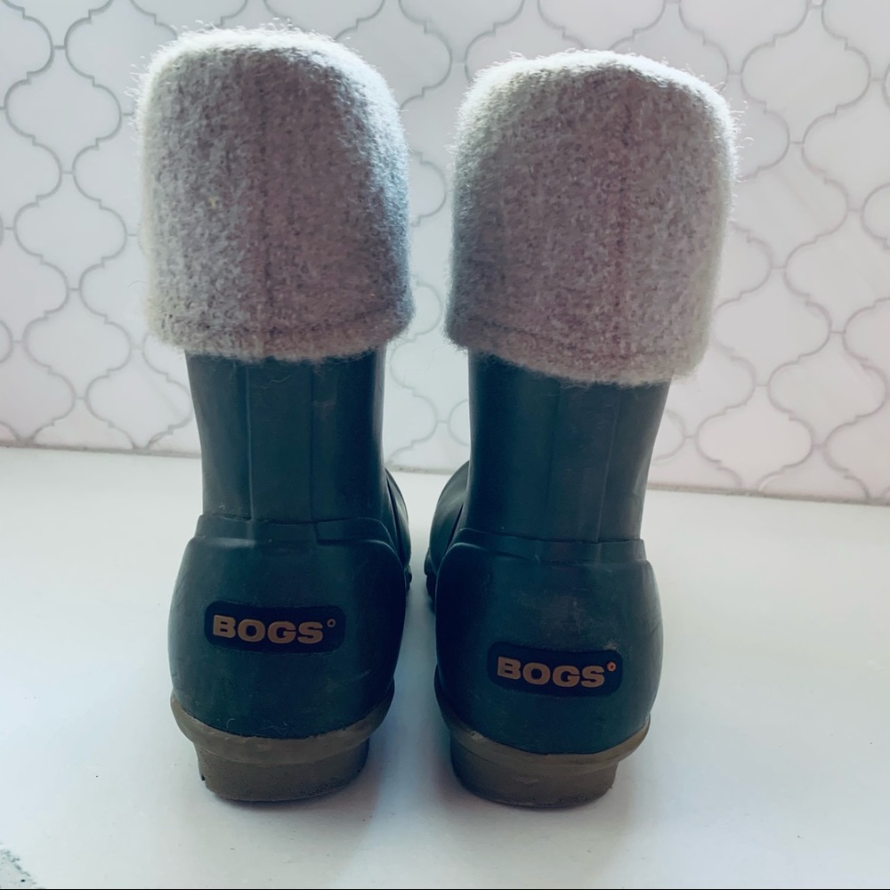 Bogs Becca Solids Waterproof Rain Boots Dive Green 6 - Picture 6 of 8